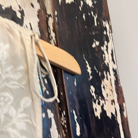 Women’s Maeve Anthropologie silk embroidered tie blouse with Claire’s sides. S - Picture 5 of 11